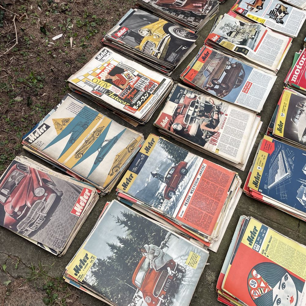 Czasopismo motor od 1957 do 1977 stare numery 930 szt prl auto