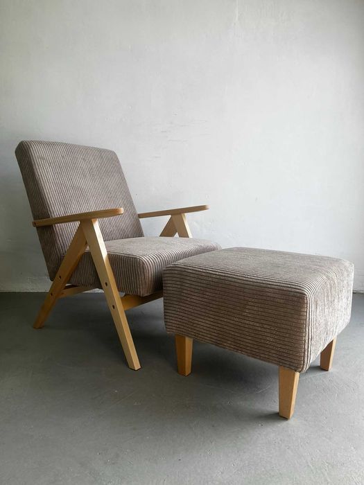 Fotel MARCEL, styl vintage, retro lisek jedynka Prl WYSYŁAMY !