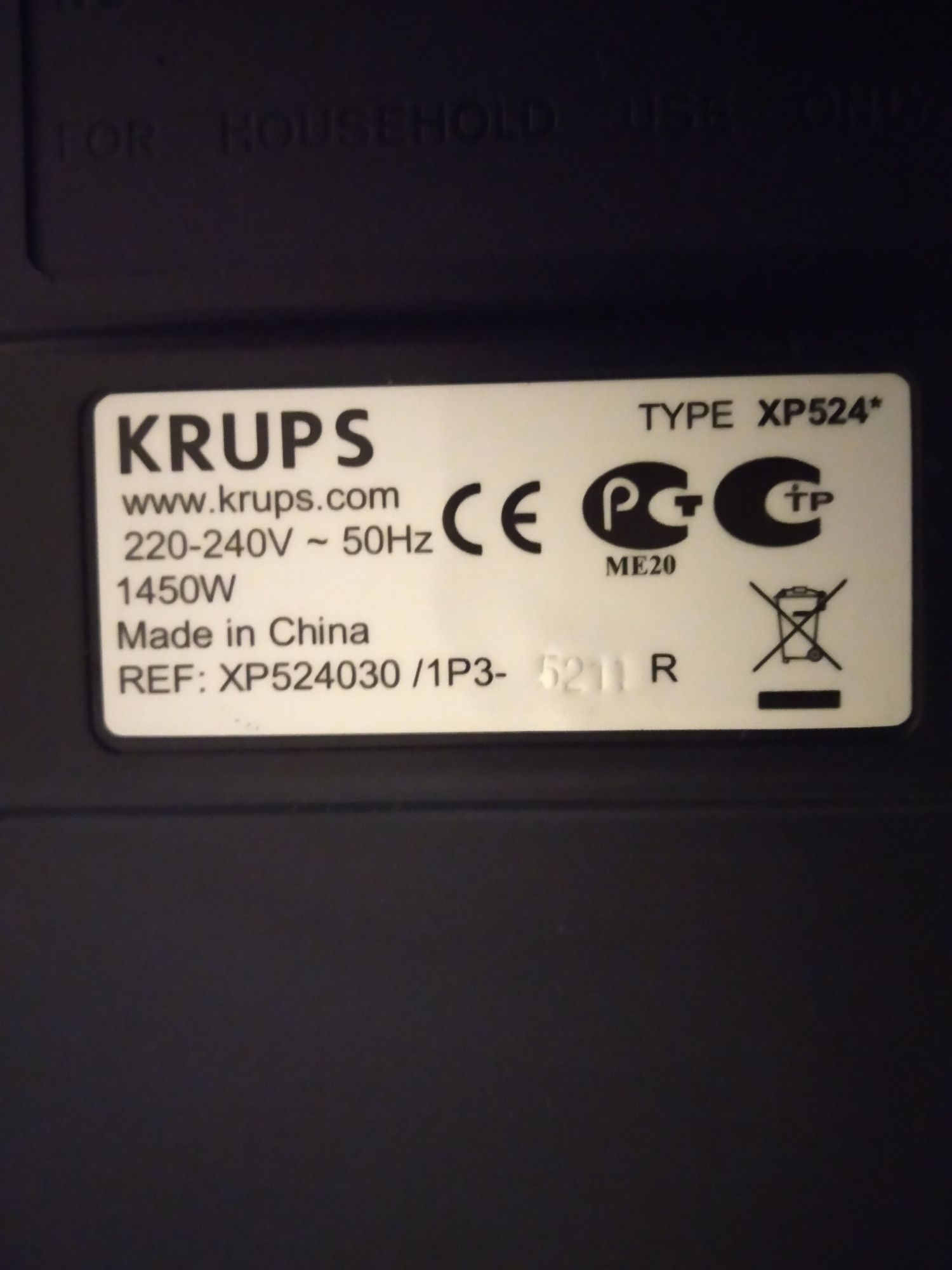 Кофеварка рожковая эспрессо Krups XP 5240