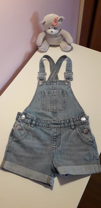 Jardineira Denim 4/5 Anos