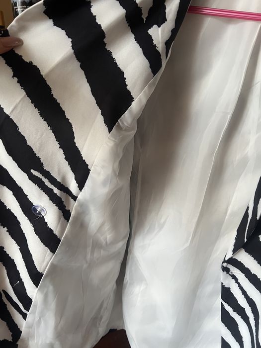 Сукня-піджак зебра з ремінцем