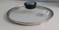 Крышка для кастрюли сковороды 24см стекло металл