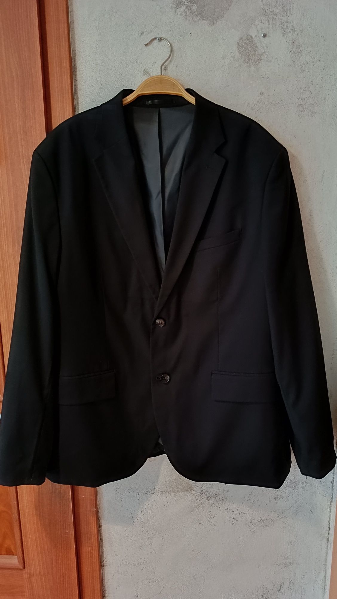 H&M czarna marynarka slim fit garnitur