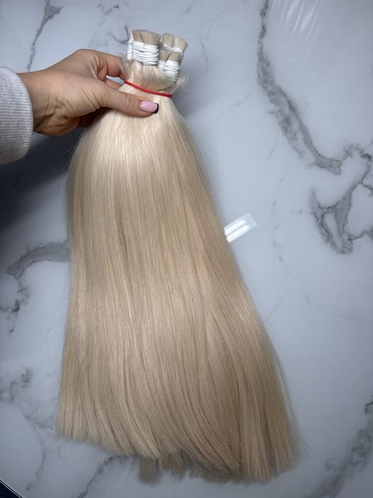 Wlosy naturkwne slowainskie farbowane 55cm 100g