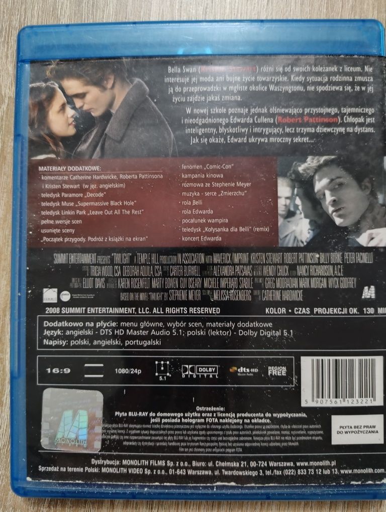 Zmierzch Twilight Blu-ray PL