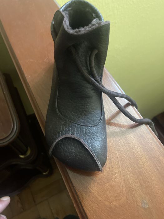 Botas unisexo de couro