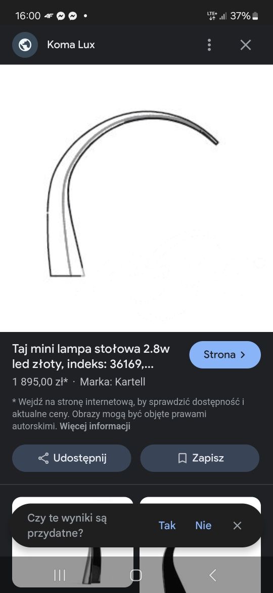 Lampki sojące Kartell   max fliz kler