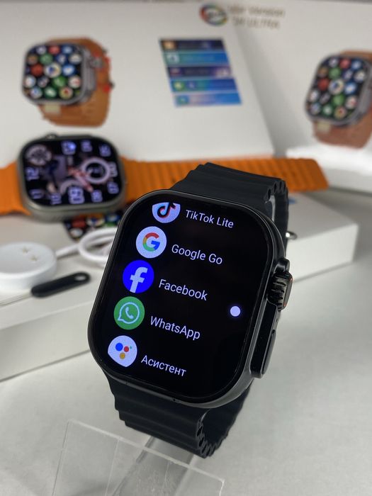 Смарт-часы c SIM картой CD12 Ultra 4G super AMOLED мощный АКБ 2000 mAh