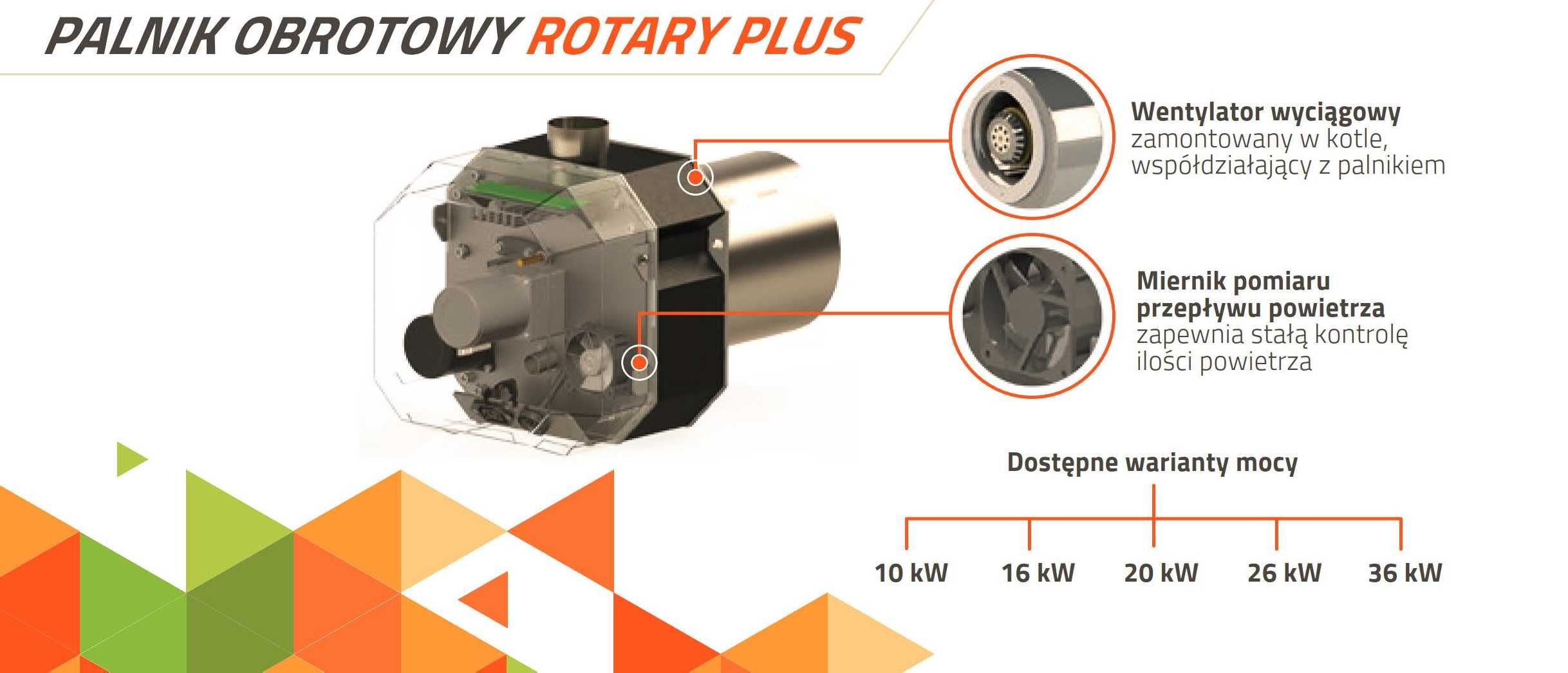 Dostępny Palnik pelletwy obrotowy KIPI 16kW ecomax 360