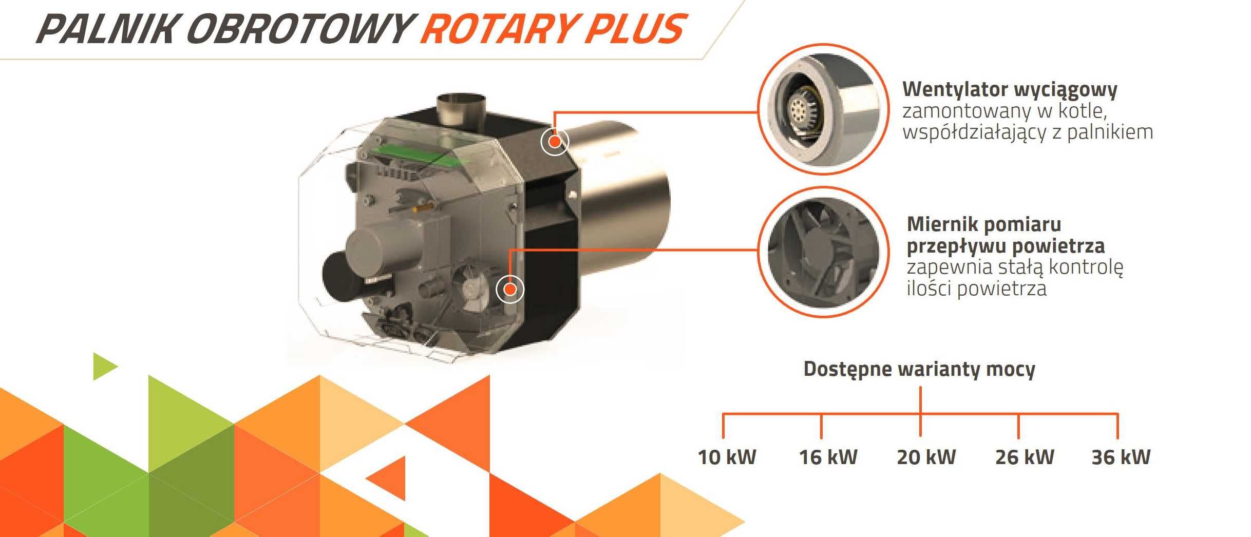 Palnik pelletwy obrotowy KIPI 20kW ecomax 360 DOSTĘPNE