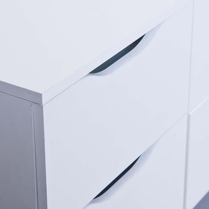 Elegancka Komoda Westphalen 6 szuflad, biel mat