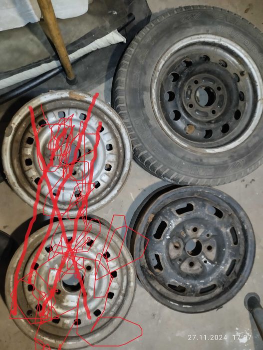 Диск колёсный R13 R14 грунтозацепы мотоблок