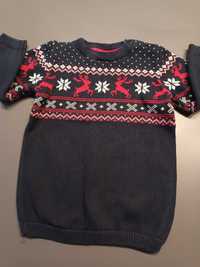 Sweter świąteczny H&M, r. 92