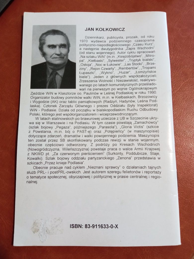 OKAZJA!! TANIO!! Księżobójstwo. Na szlaku WiN - Jan Kołkowicz
