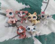 Lps littlestpetshop zestaw owca chart beagle crouching cat konik