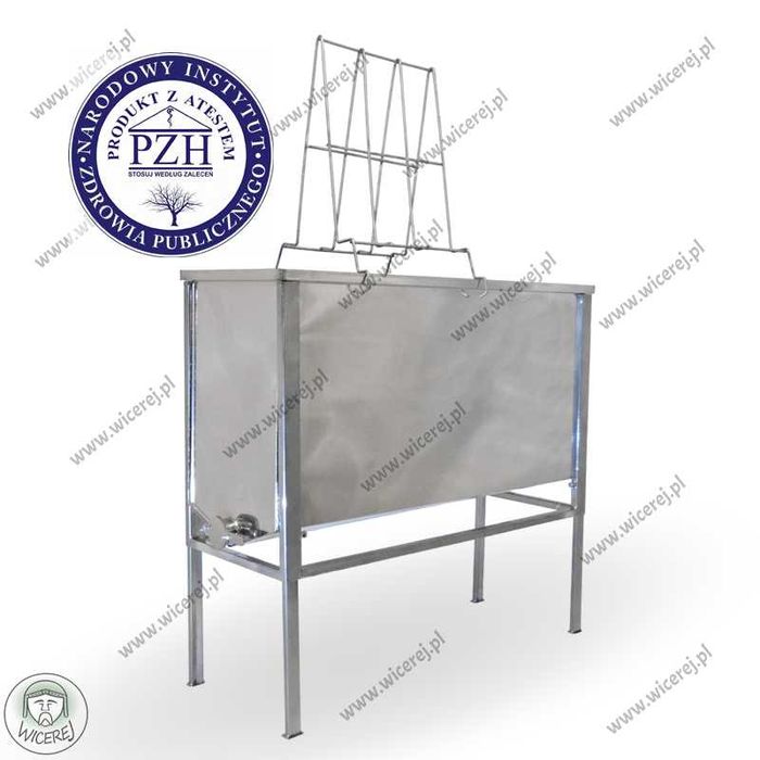 Stół do odsklepiania ramek 1,2m Warszawski Nierdzewny + SITO miód pzh