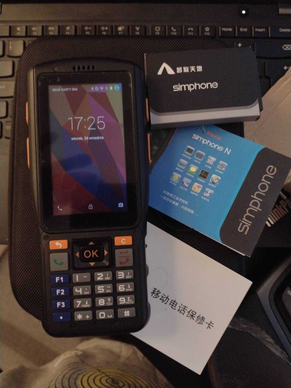 Terminal skaner,czytnik kodów Simphone n2s - ANDROID, 2 baterie, 1D/2D