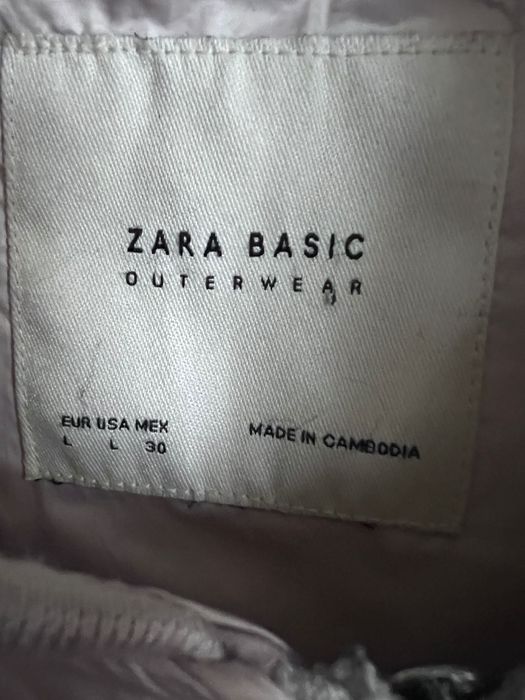 Пуховое пальто ZARA р L