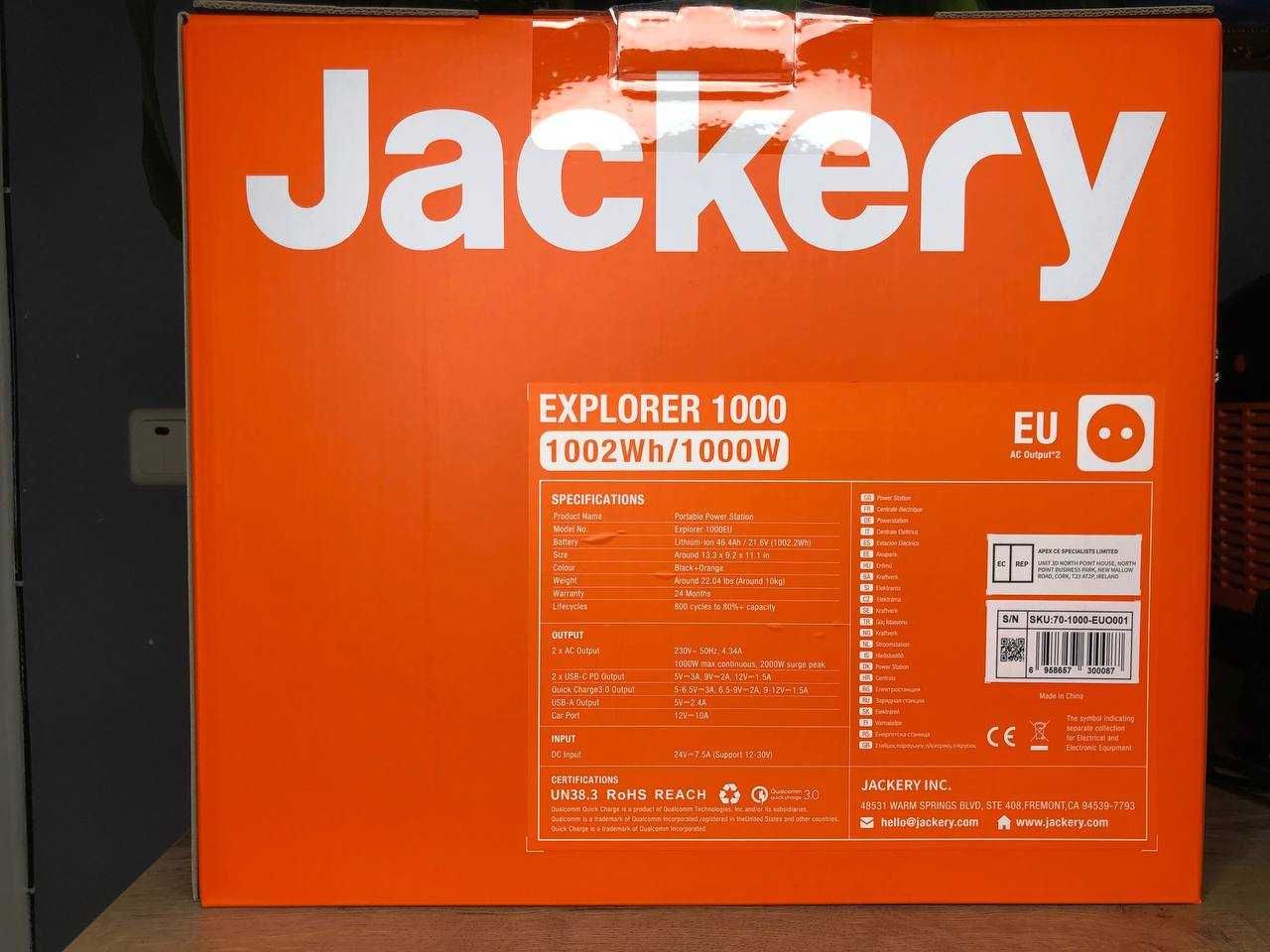 Продам портативну електростанцію Jackery Explorer 1000 EU