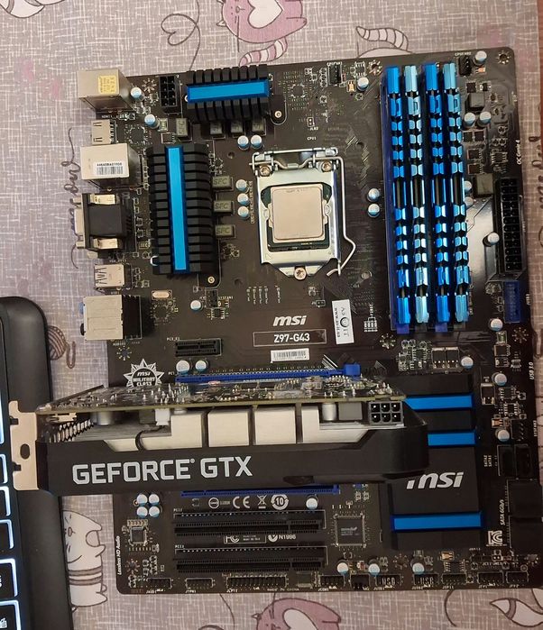 Игровой комплект i7 4790k + MSI Z97-G43 + 32Gb RAM + 1650 Super