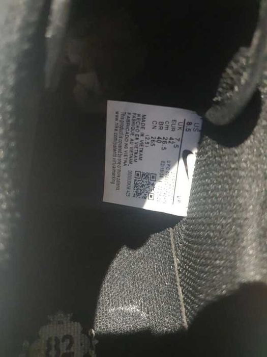 nike męskie czarne trampki, rozmiar 42