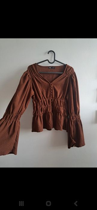 Bluzka w stylu Boho z marszczeniami