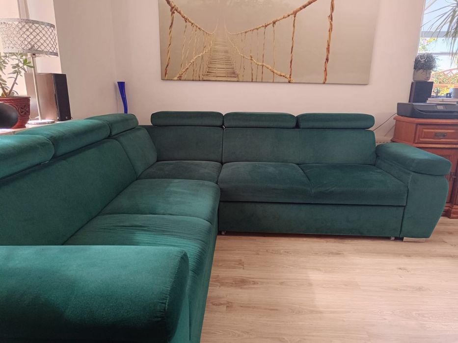 Narożnik. Sofa narożna dwustronna, rozkładana