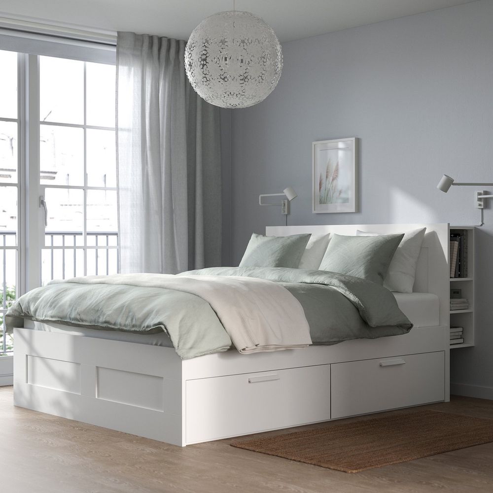 Cama Brimmes Ikea com cabeceira 140X200