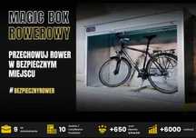 Box rowerowy, szafa na parking, regał do piwnicy, przechowywanie opon