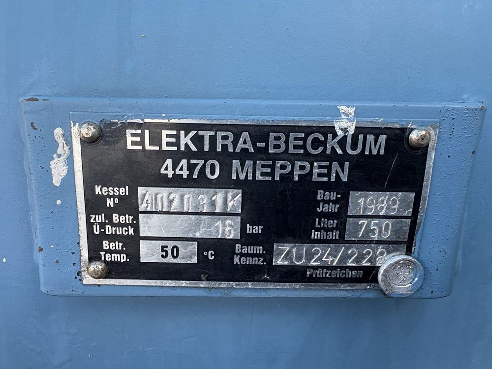Kompresor tłokowy Spreżarka powietrza 750L Elektra Beckum Kompressor