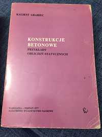 Konstrukcje betonowe przykłady obliczeń statycznych-Kalikst Grabiec