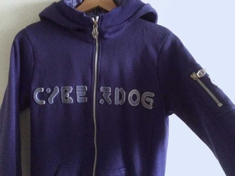Cyberdog fioletowa bluza z kapturem cybergoth cyber rave japan