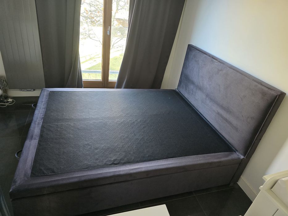 Łóżko 160x200 antracyt jak nowe!