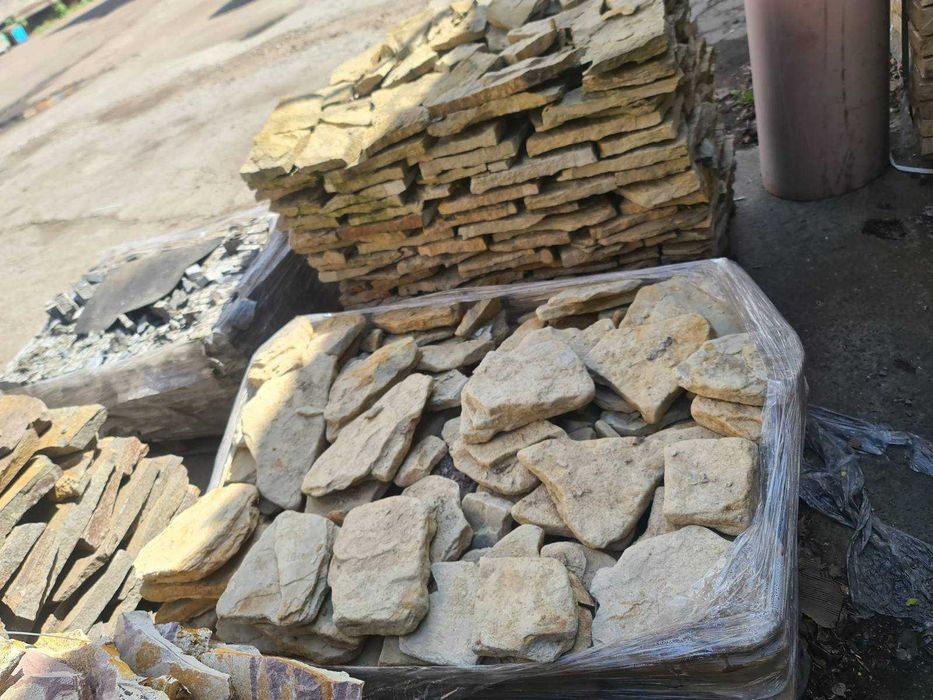 Остатки  природного облицовочного камня. Недорого