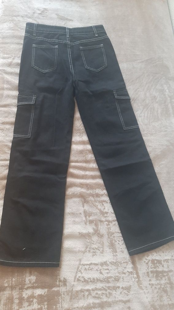 Spodnie czarne dżinsy 13-14 lat