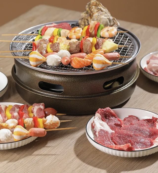 churrasqueira asiática portátil de carvão