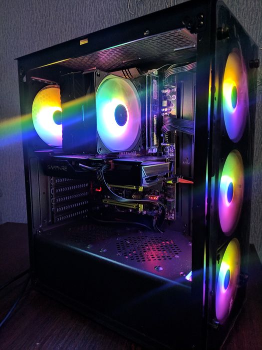 Продам пк, xeon e5 2689 ( i7 7700K), rx5600xt, 32gb ram