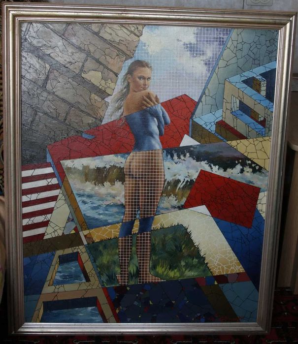 Стас Кадочников. Картина "Линии жизни" 100х80 см Холст. Масло. 90-е гг