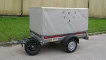 Przyczepka przyczepa zarejestrowana 215x120 z plandeka DMC do 750 kg