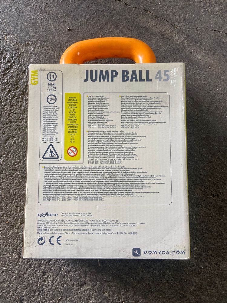 Bola Pula-Pula Domyos Jump Ball 45 nova na embalagem