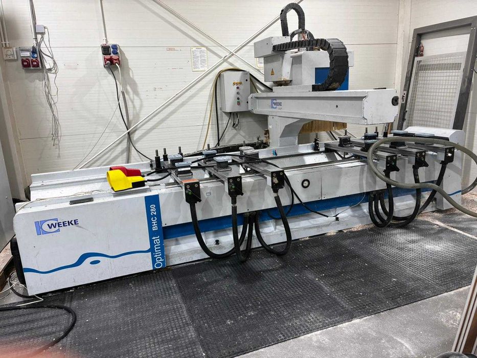 Cetrum obróbcze CNC  Homag Weeke, ploter