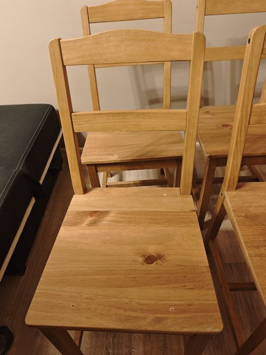 Zestaw używanych krzeseł Ikea Hägernäs
