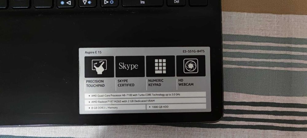 Computador Acer Aspire E15 E5-551G-84TS