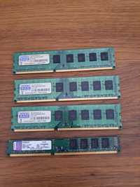 Kości ram ddr3 4x4 GB 16 good ram kingston 1333, 10600 dimm