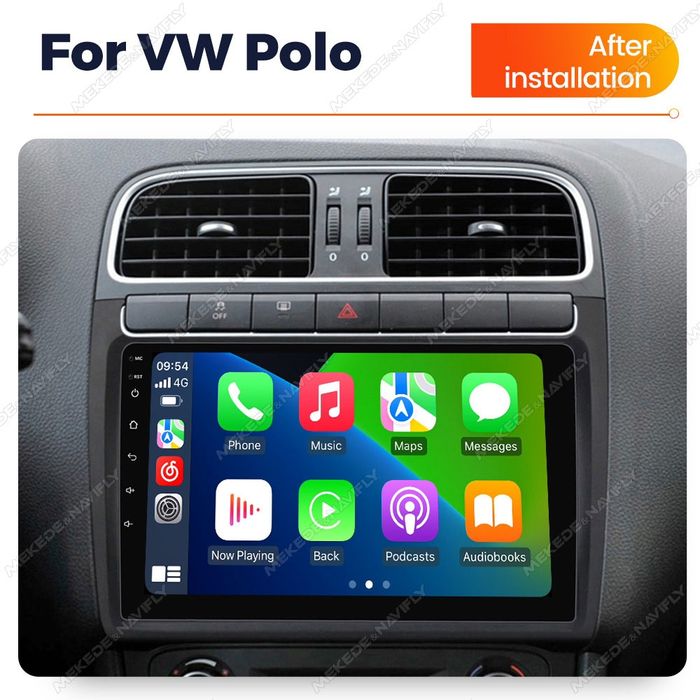 Магнітола штатна VW Polo 5 єкран 9 дюймів Android avto Carplay