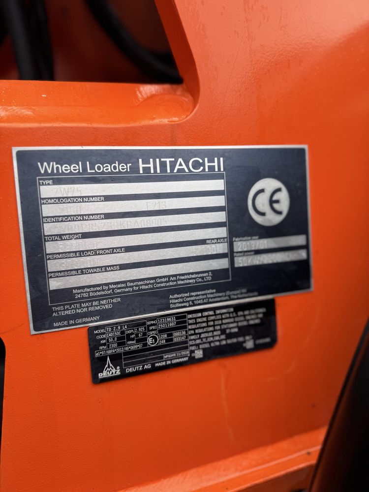 Ładowarka Hitachi ZW 75 widły mecalac kramer przegubowa 2019 deutz