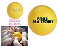 Piłka antystrasowa 30cm żółta dla świń do zabawy trzoda Wysyłka