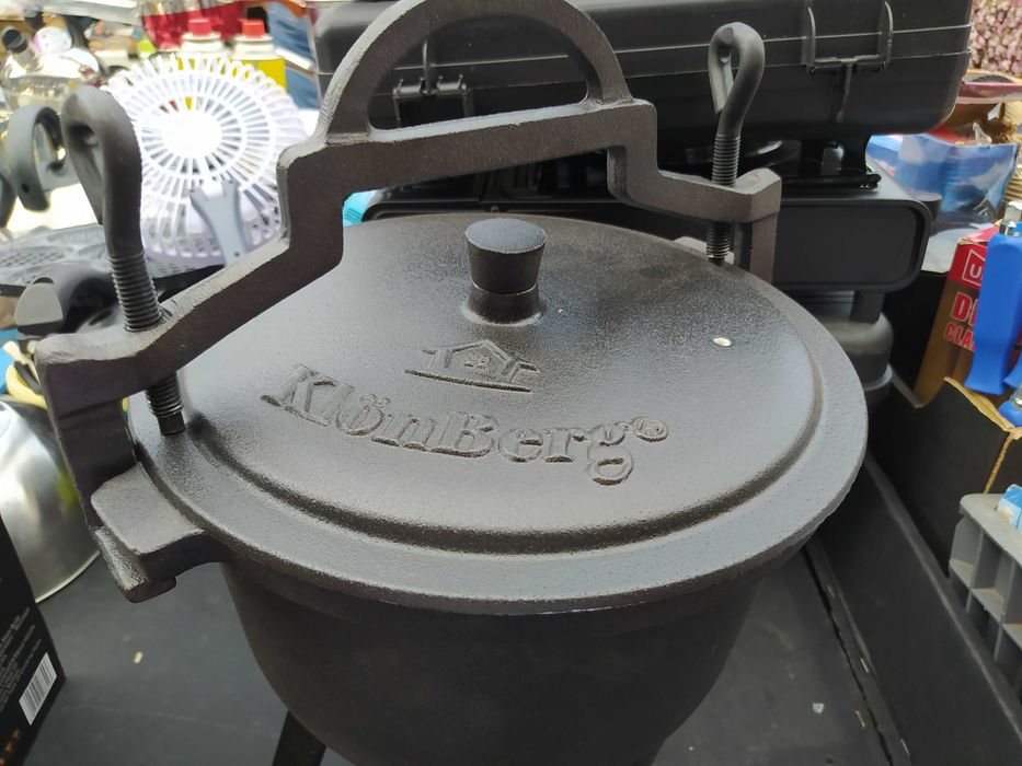Kociołek stojący KlonBerg 5 l KB9901 czarny żeliwny węgierski nowy zap