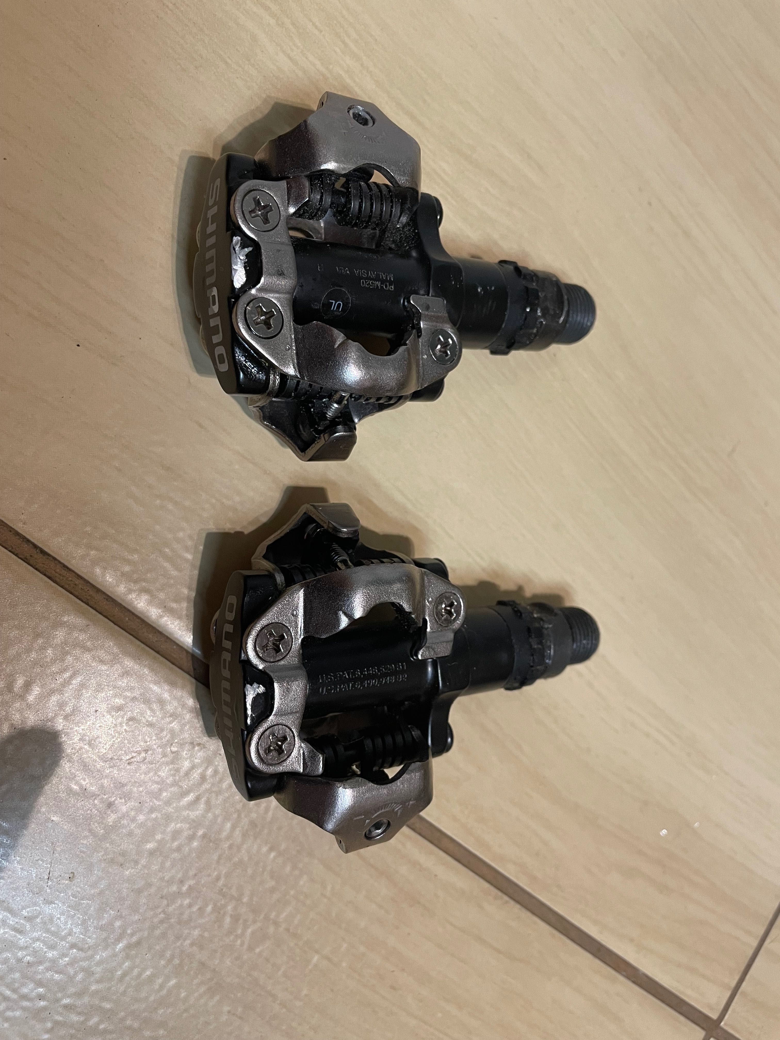 Buty SPD Vemont rozmiar 45 plus pedały Shimano M520 plus bloki