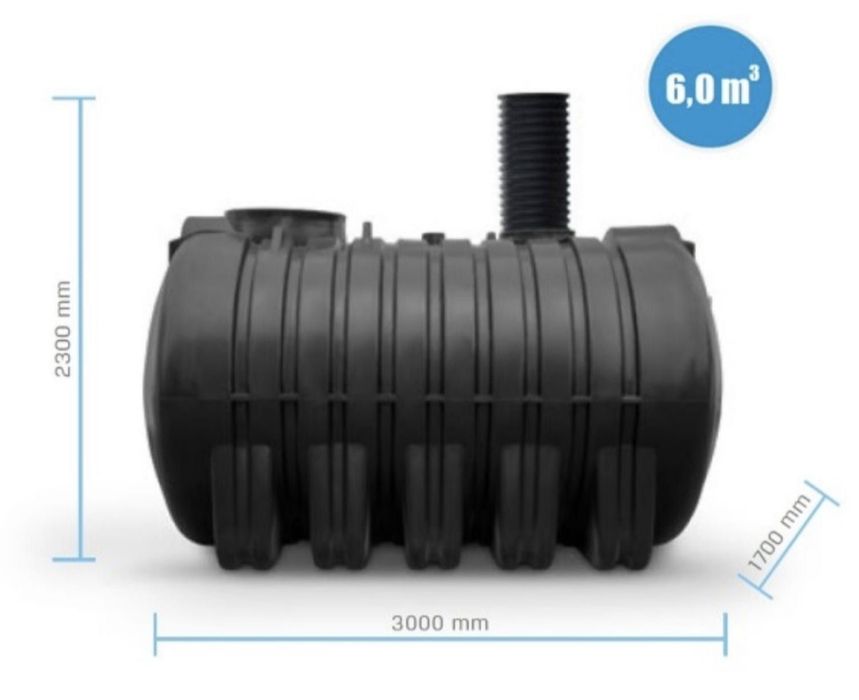 Zbiornik na wodę deszczową i szambo 6000L Najmocniejszy na Rynku